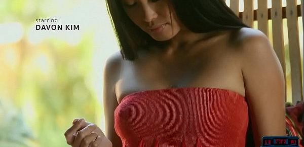  Filipina MILF with big tits and hairy box strips naked